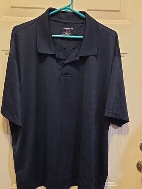 Saddlebred Solid Navy Short-Sleeve Polo